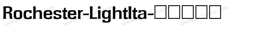 Rochester-LightIta字体转换