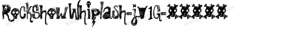 RockShowWhiplash-jV1G字体转换
