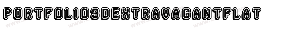 Portfolio3DExtravagantFlat字体转换