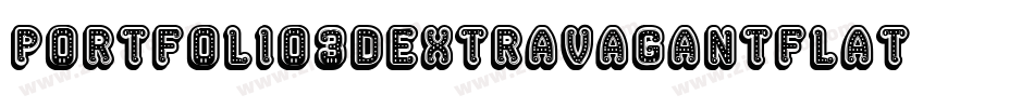 Portfolio3DExtravagantFlat字体转换