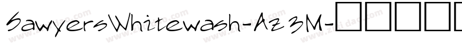 SawyersWhitewash-Az3M字体转换