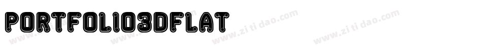 Portfolio3DFlat字体转换