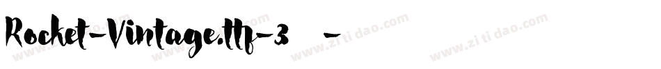 Rocket-Vintage.ttf-3转换器字体转换