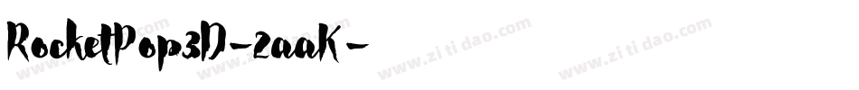 RocketPop3D-2aaK字体转换