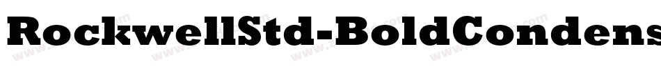 RockwellStd-BoldCondensed字体转换