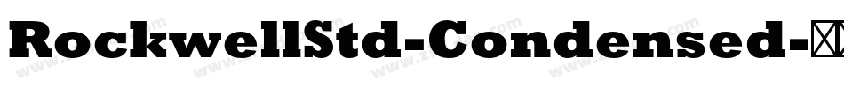 RockwellStd-Condensed字体转换