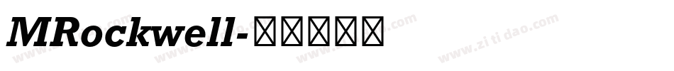 MRockwell字体转换
