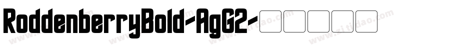 RoddenberryBold-AgG2字体转换