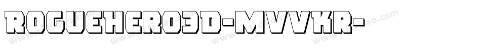 RogueHero3D-MVVKr字体转换