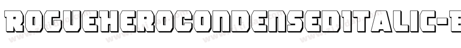 RogueHeroCondensedItalic-BWWJB字体转换