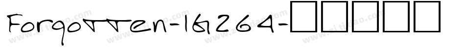 Forgotten-1G264字体转换