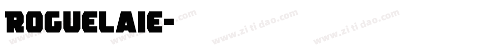 Roguelaie字体转换