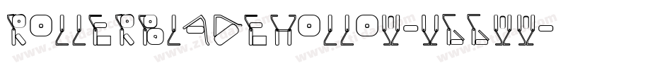 RollerBladeHollow-VGGww字体转换