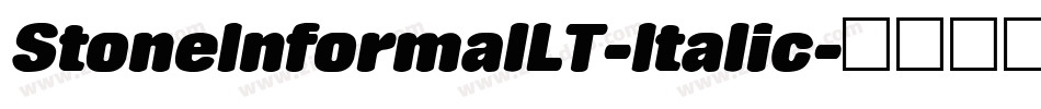 StoneInformalLT-Italic字体转换
