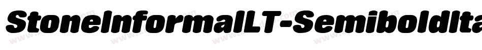 StoneInformalLT-SemiboldItalic字体转换