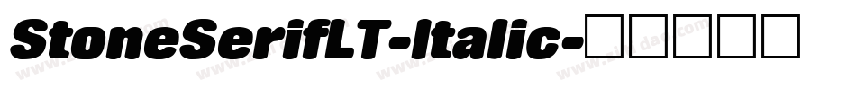 StoneSerifLT-Italic字体转换