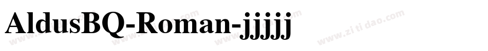 AldusBQ-Roman字体转换