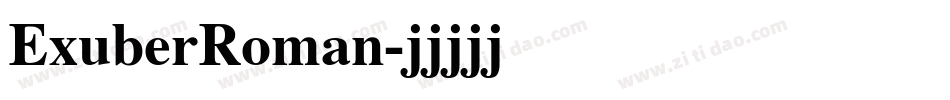 ExuberRoman字体转换