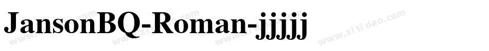 JansonBQ-Roman字体转换