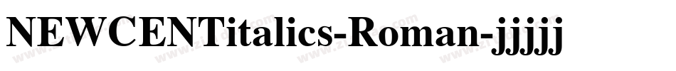 NEWCENTitalics-Roman字体转换