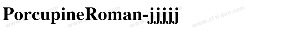 PorcupineRoman字体转换