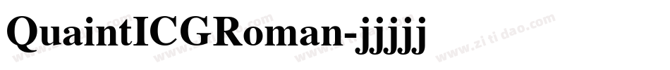QuaintICGRoman字体转换
