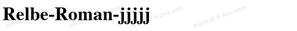 Relbe-Roman字体转换