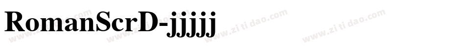RomanScrD字体转换