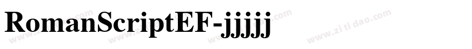 RomanScriptEF字体转换
