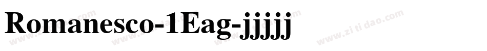 Romanesco-1Eag字体转换