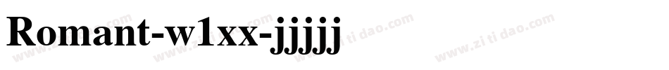 Romant-w1xx字体转换