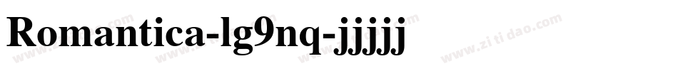 Romantica-lg9nq字体转换