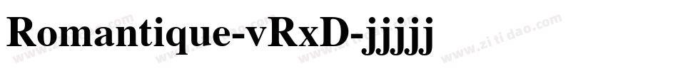 Romantique-vRxD字体转换