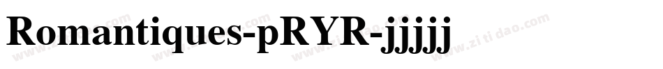 Romantiques-pRYR字体转换