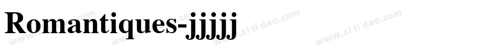 Romantiques字体转换
