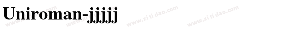 Uniroman字体转换