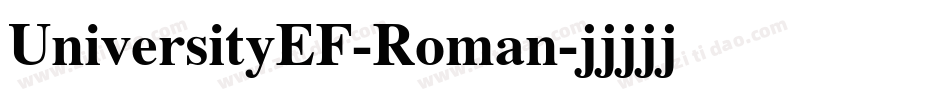 UniversityEF-Roman字体转换