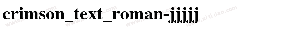 crimson_text_roman字体转换