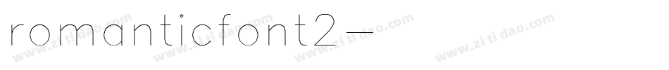 romanticfont2字体转换