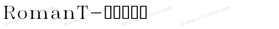 RomanT字体转换