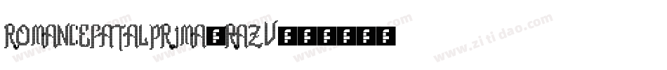 RomanceFatalPrima-RAZV字体转换