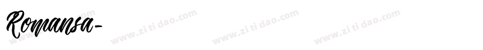 Romansa字体转换