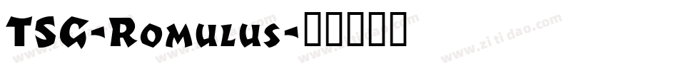 TSG-Romulus字体转换