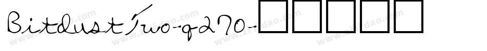 BitdustTwo-q270字体转换