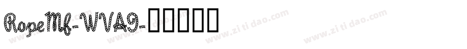 RopeMf-WVA9字体转换
