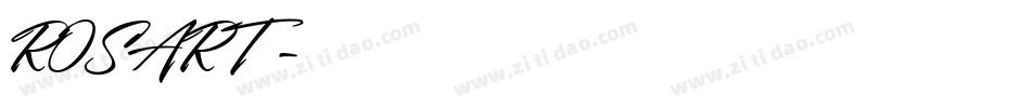 ROSART字体转换