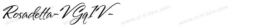Rosadetta-VGq1V字体转换