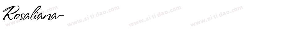 Rosaliana字体转换