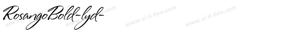 RosangoBold-lyd字体转换
