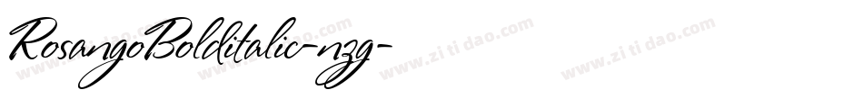RosangoBolditalic-nzg字体转换